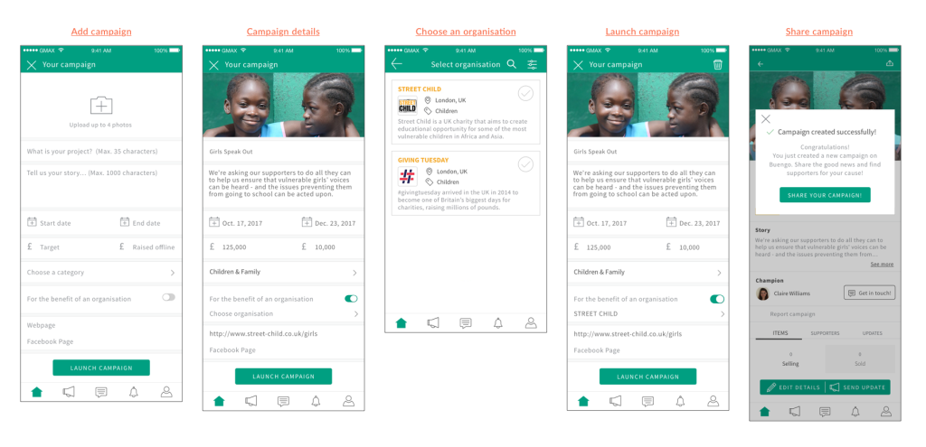 create campaign buengo