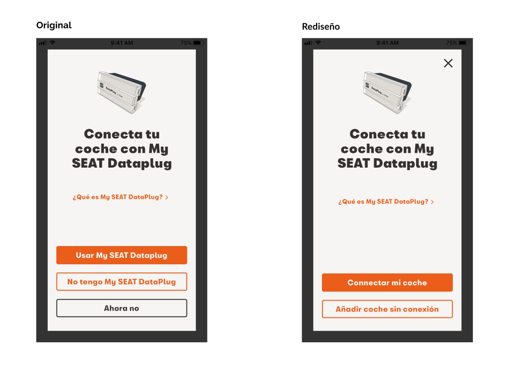 Registro coche My SEAT App español