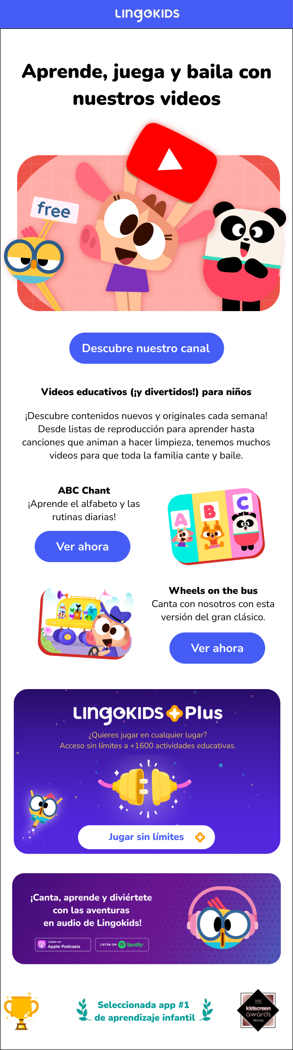 imagen del Email 5 onboarding lingokids