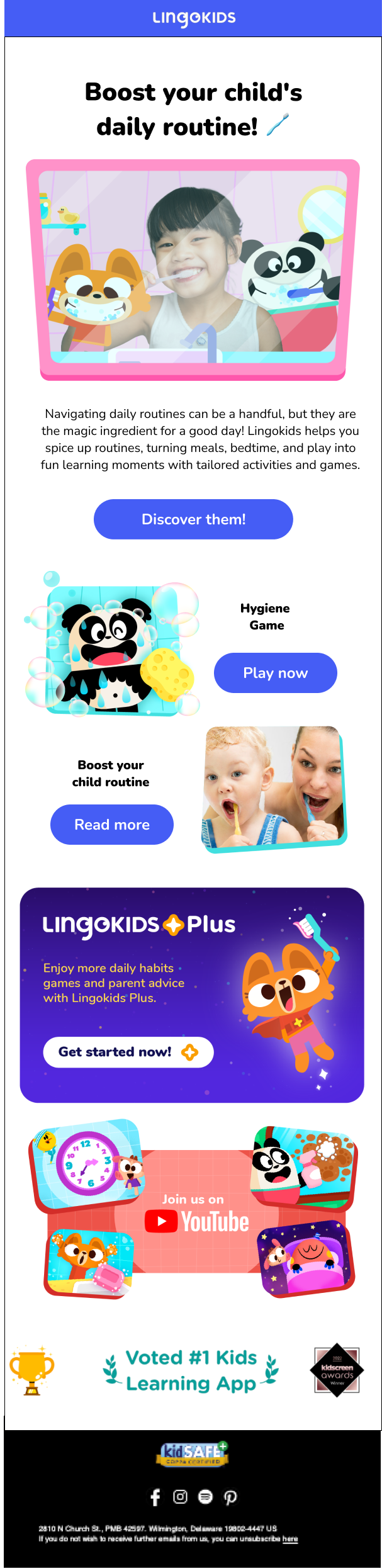 screenshot of the lingokids email number 4 from onboarding series